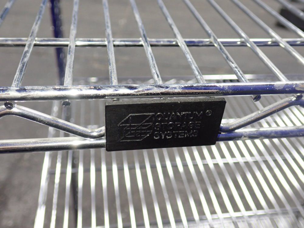 Quantum Storage Systems 3 Shelves (24" X 35 1/2") Portable Wire Shelf