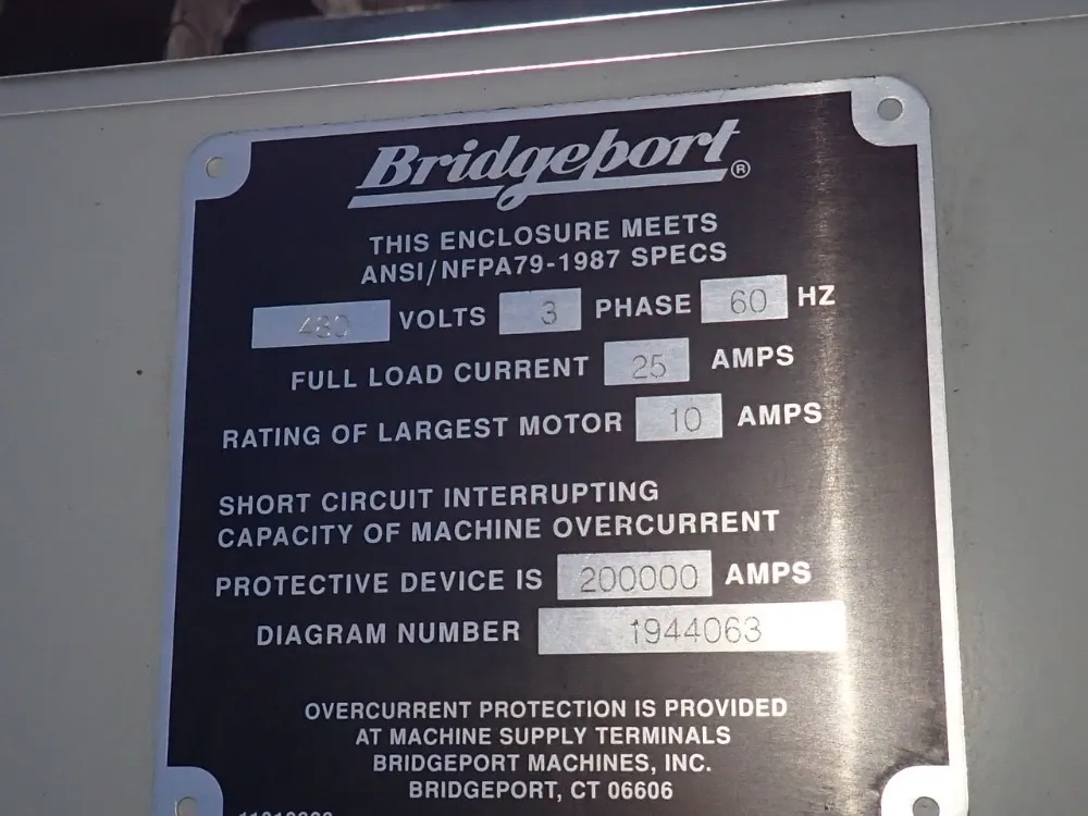 Bridgeport 14" X 16" Cnc Vmc - Torq-cut 30