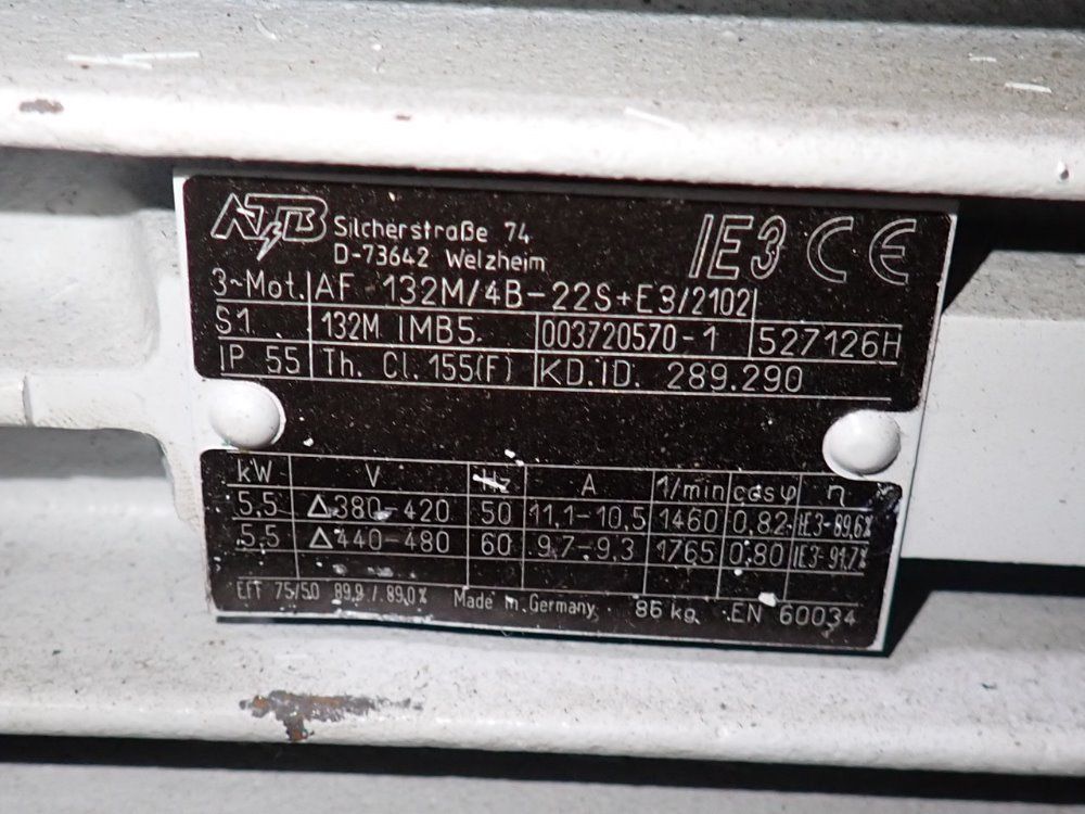Atb 5.5 Kw Motor - Af 132m/4b-22s+e3/2102
