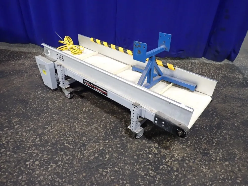 Mac Automation 17" X 62" Power Belt Conveyor