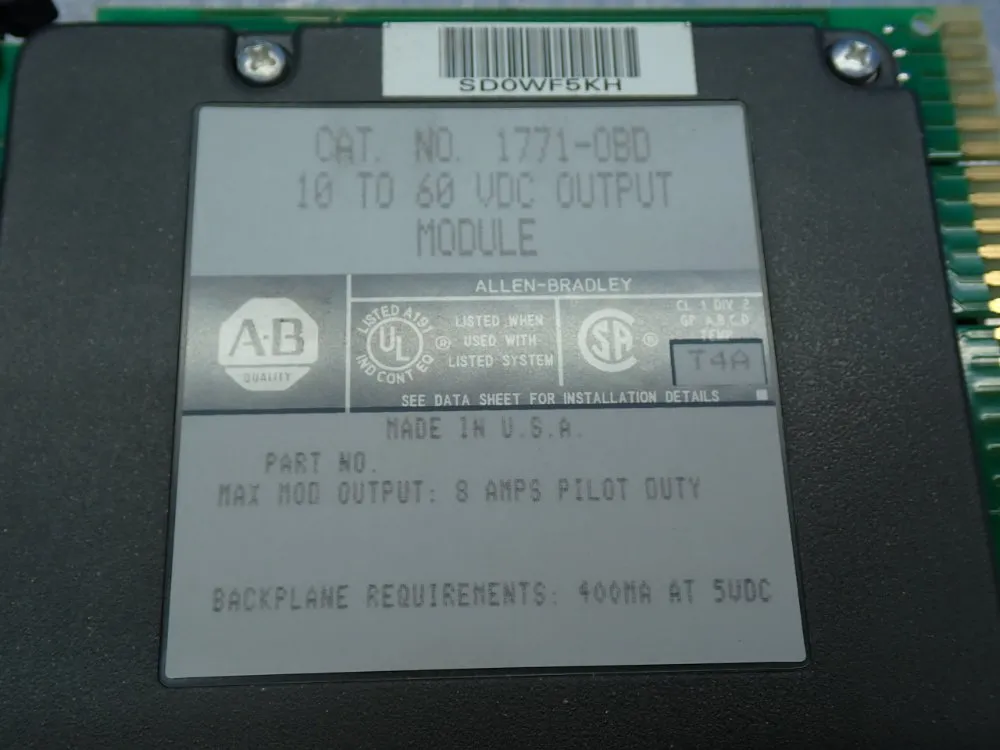 Allen Bradley Isolated Dc Output Module, 4pcs - 1771-oq16/b