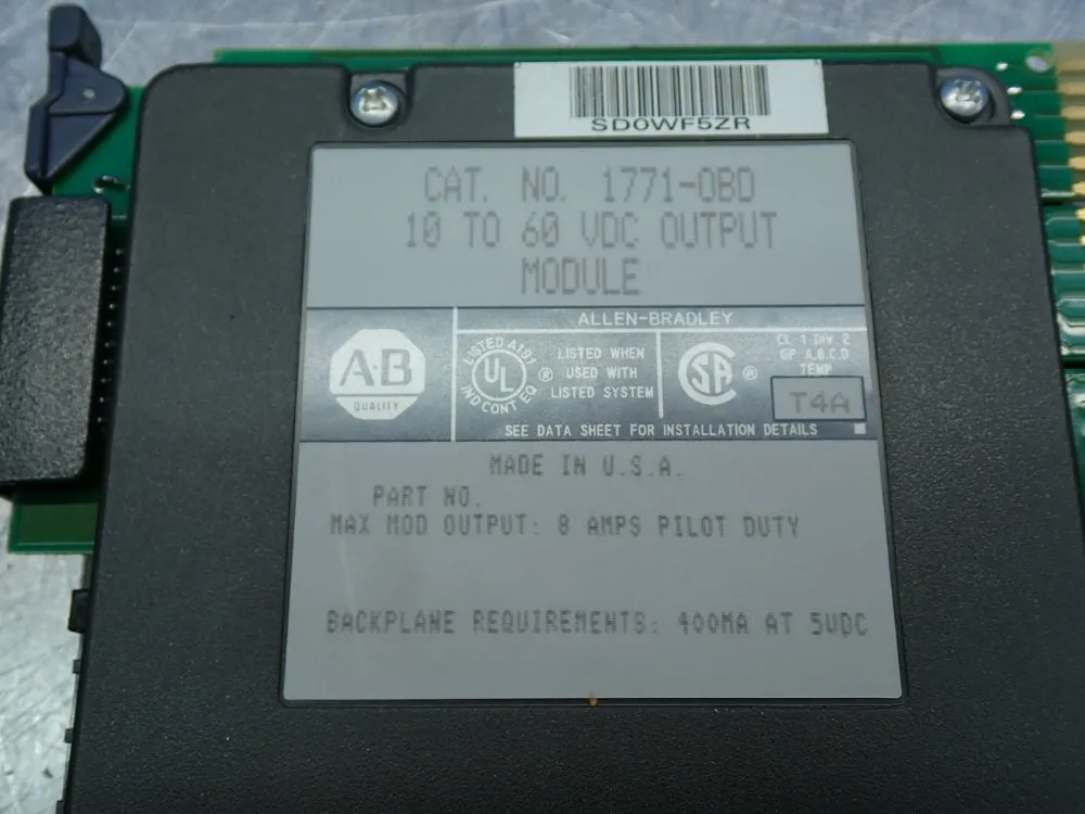 Allen Bradley Isolated Dc Output Module, 4pcs - 1771-oq16/b