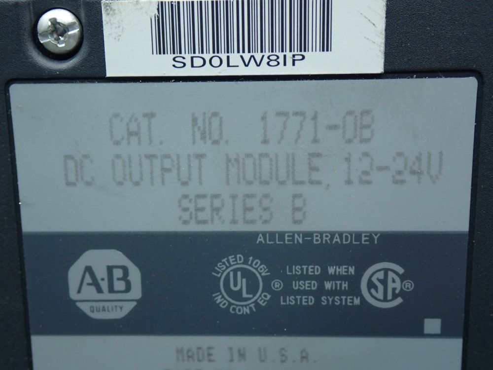 Allen Bradley 8-point Output Module - 1771-ob