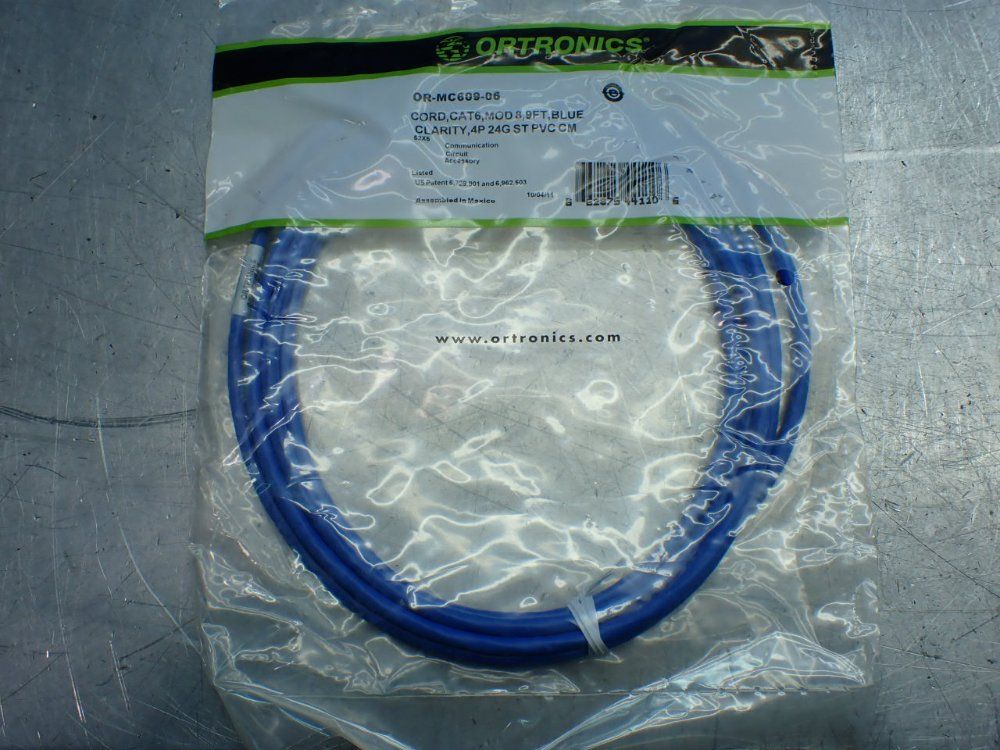Ortronics 9ft 10 Cat6 Moudle Patch Cords. - Or-mc609-06