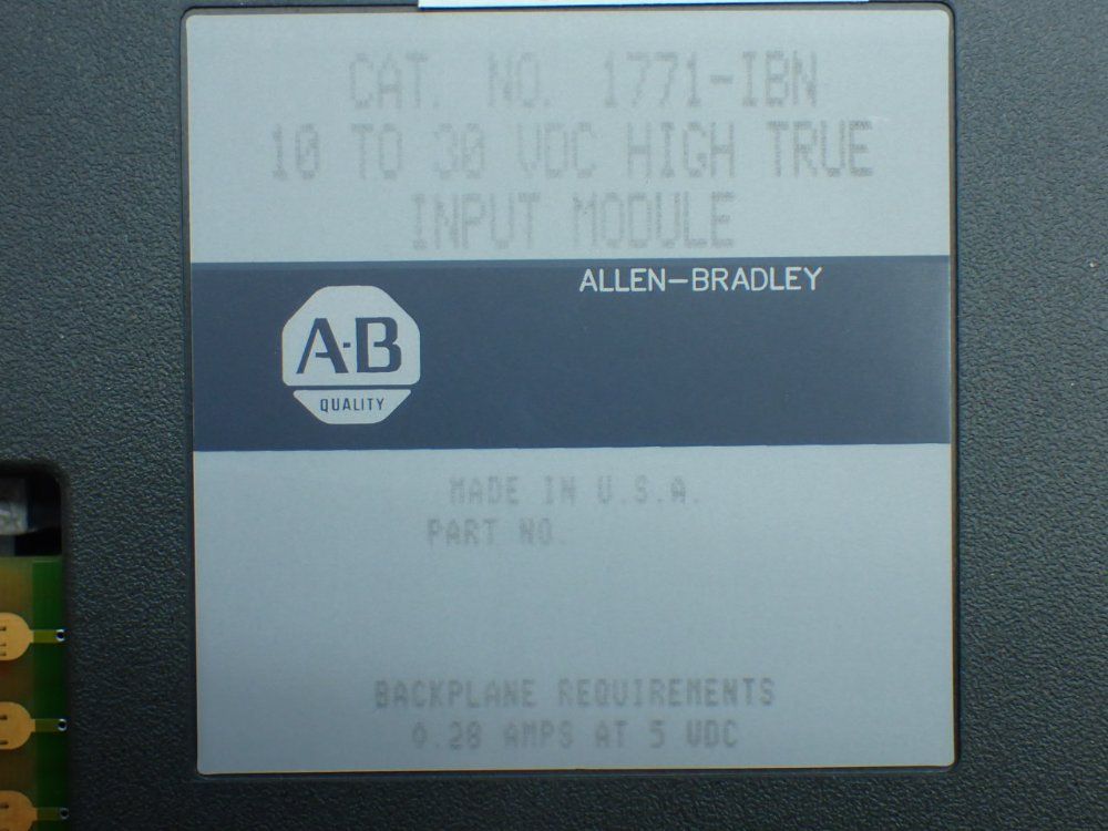 Allen-bradley 4 High True Input Modules - 1771-ibn