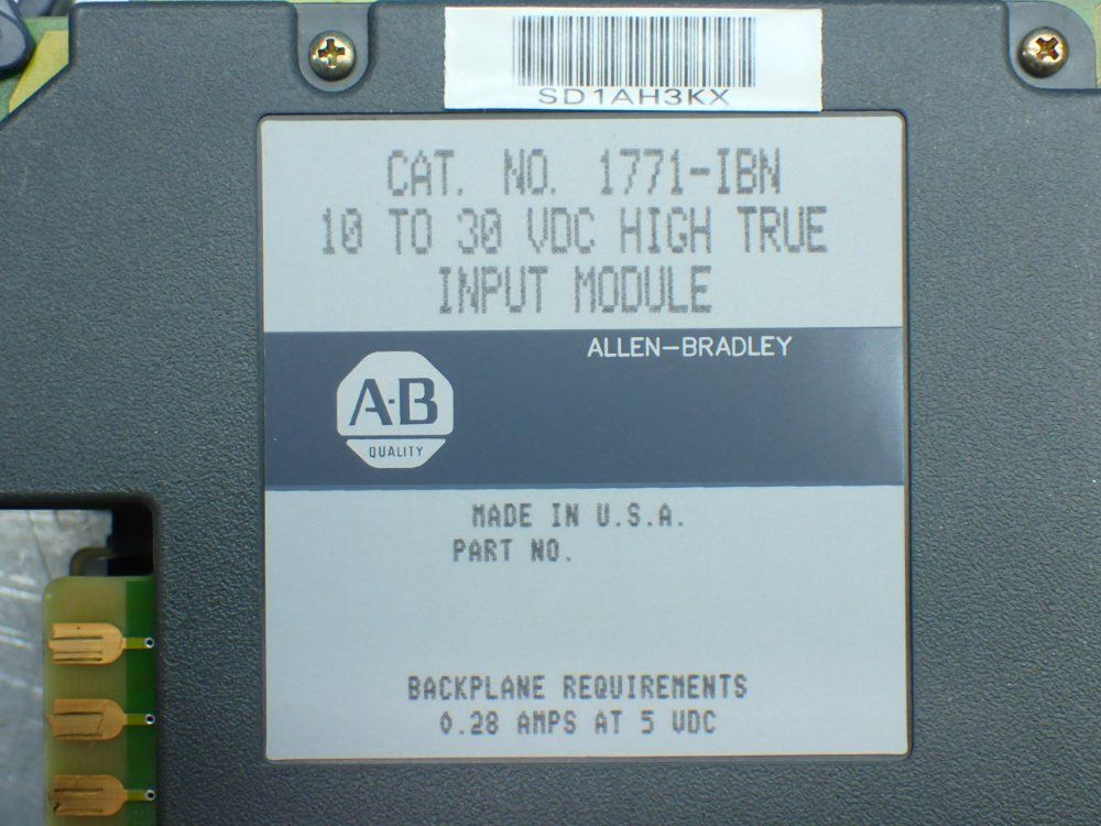 Allen-bradley 4 High True Input Modules - 1771-ibn