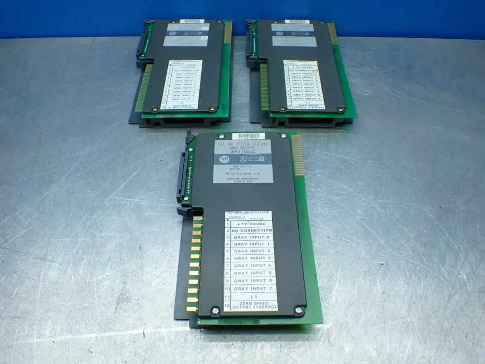 Allen-bradley 3 Gray Encoder Input Modules - 1771-dl