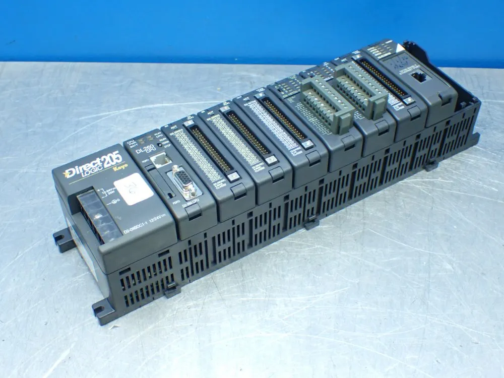 Koyo Directlogic 205 Plc Assembly. D2-32nd3, D2-32td2, H2-ecom100 - D2-260