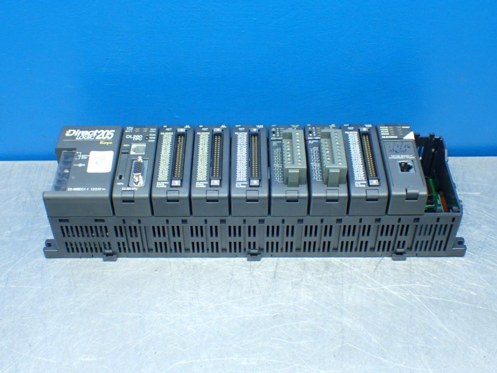 Koyo Directlogic 205 Plc Assembly. D2-32nd3, D2-32td2, H2-ecom100 - D2-260