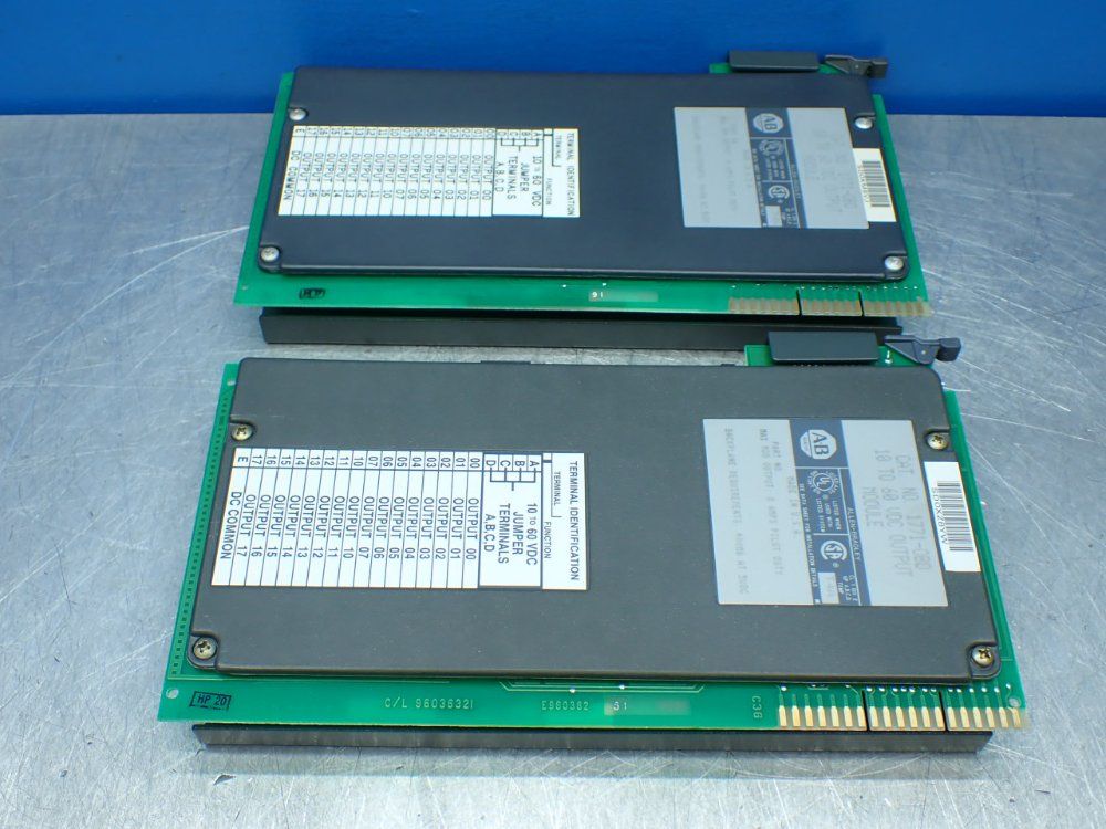 Allen-bradley Two 10-60vdc Output Modules - 1771-obd