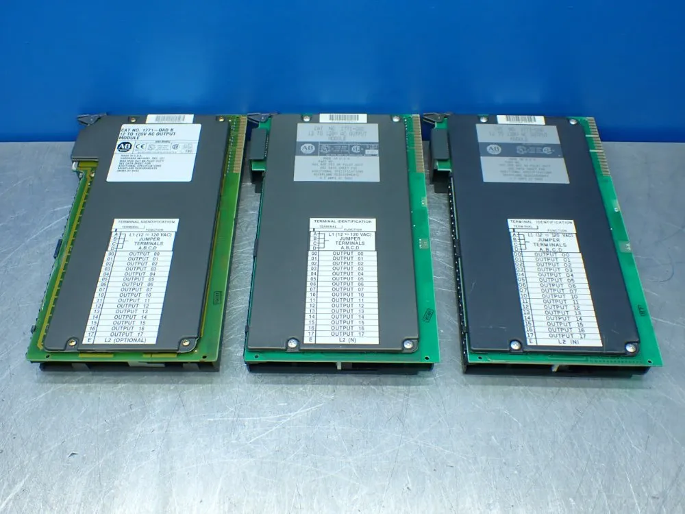 Allen-bradley Three 1771-oad 12-120v Ac Output Modules - 1771-oad