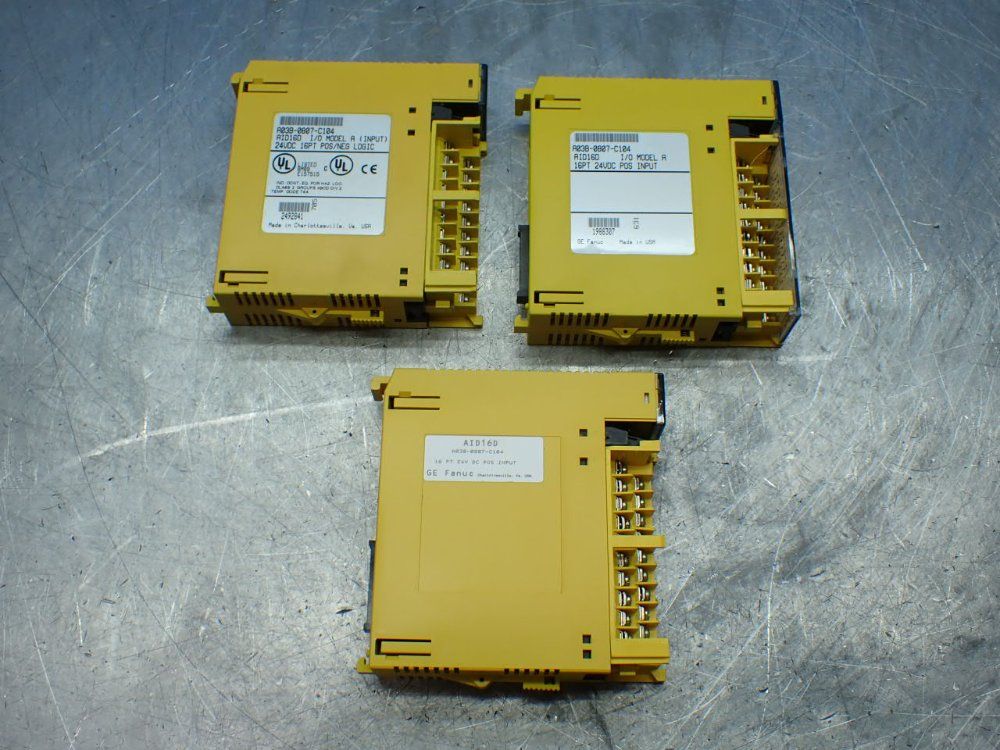 Fanuc 3 Digital Input Modules - A03b-0807-c104