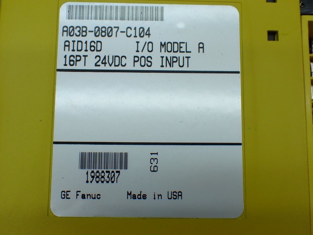 Fanuc 3 Digital Input Modules - A03b-0807-c104