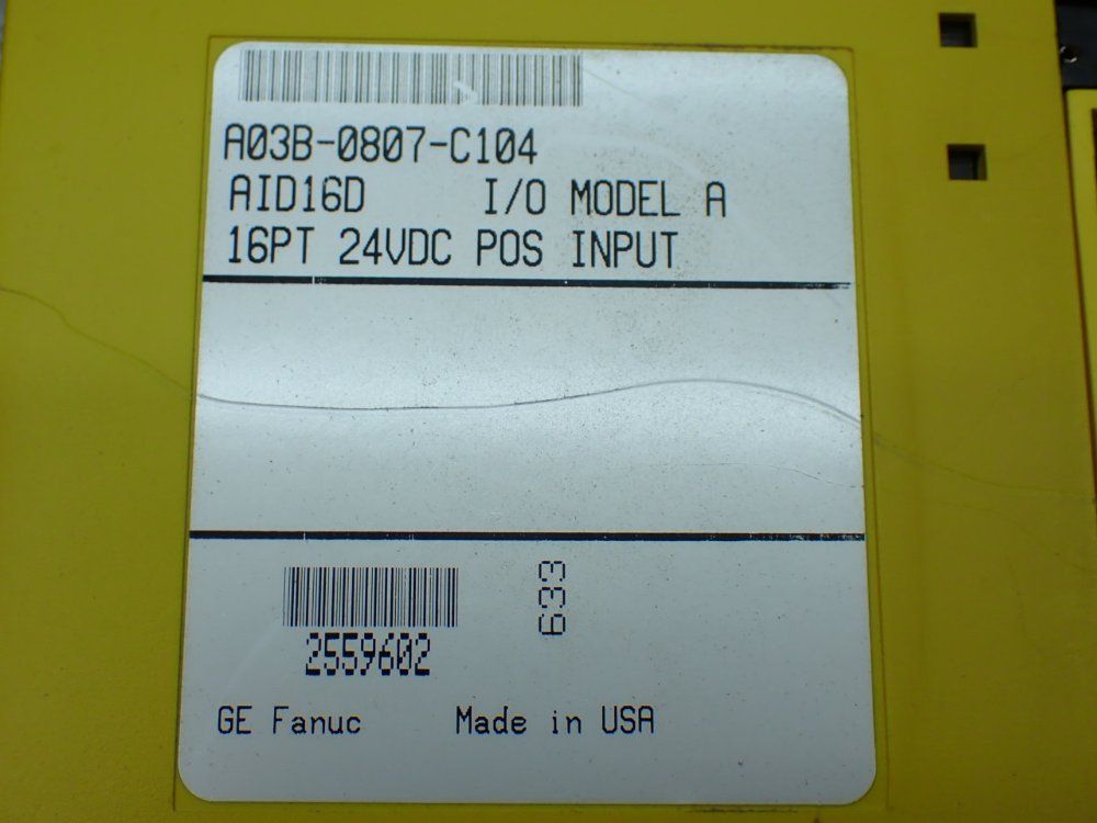 Fanuc 5 Digital Input Modules - A03b-0807-c104