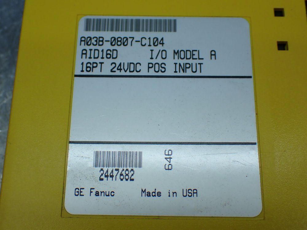 Fanuc 5 Digital Input Modules - A03b-0807-c104