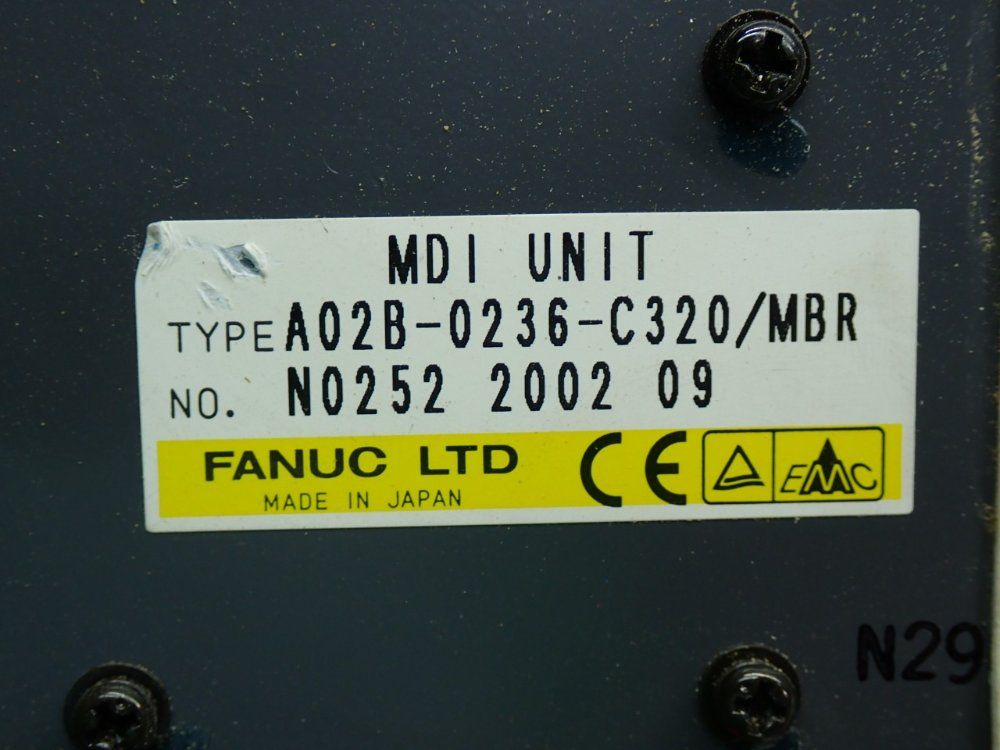 Fanuc Keyboard Mdi Unit - A02b-0236-c125/mbr