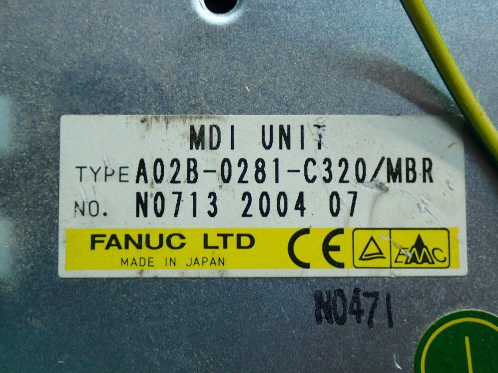 Fanuc Keyboard Mdi Unit - A02b-0236-c125/mbr