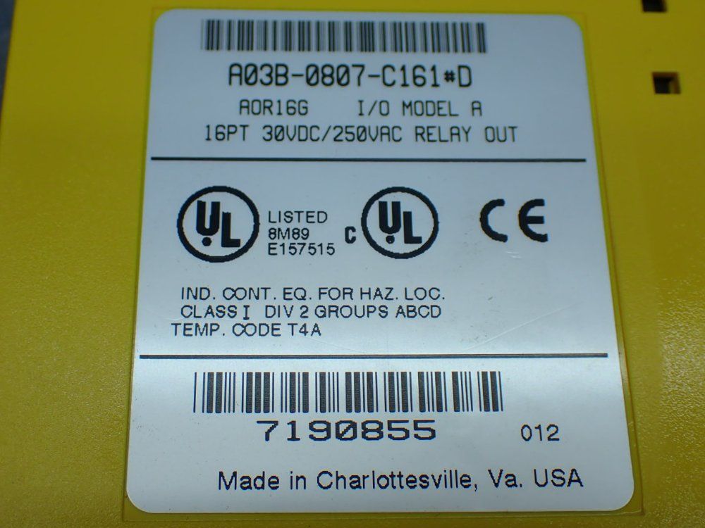 Fanuc 4 Output Modules - A03b-0807-c161
