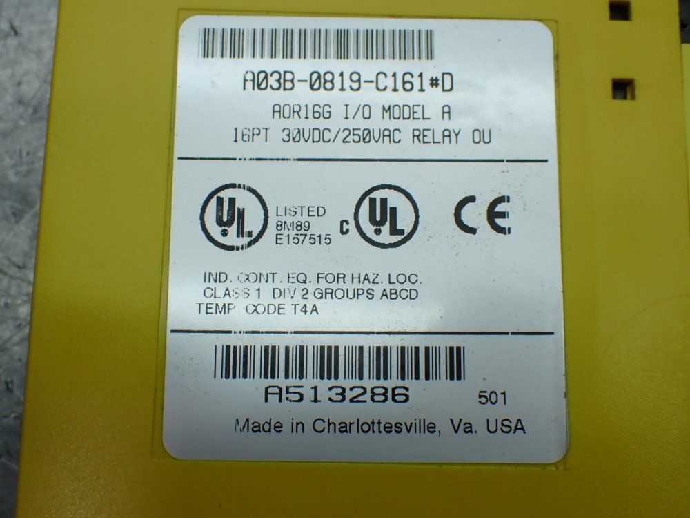 Fanuc 4 Relay Output Modules - A03b-0819-c161