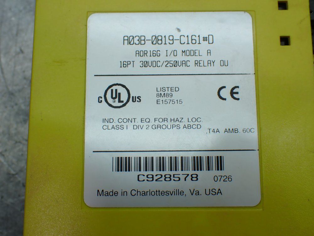 Fanuc 4 Relay Output Modules - A03b-0819-c161