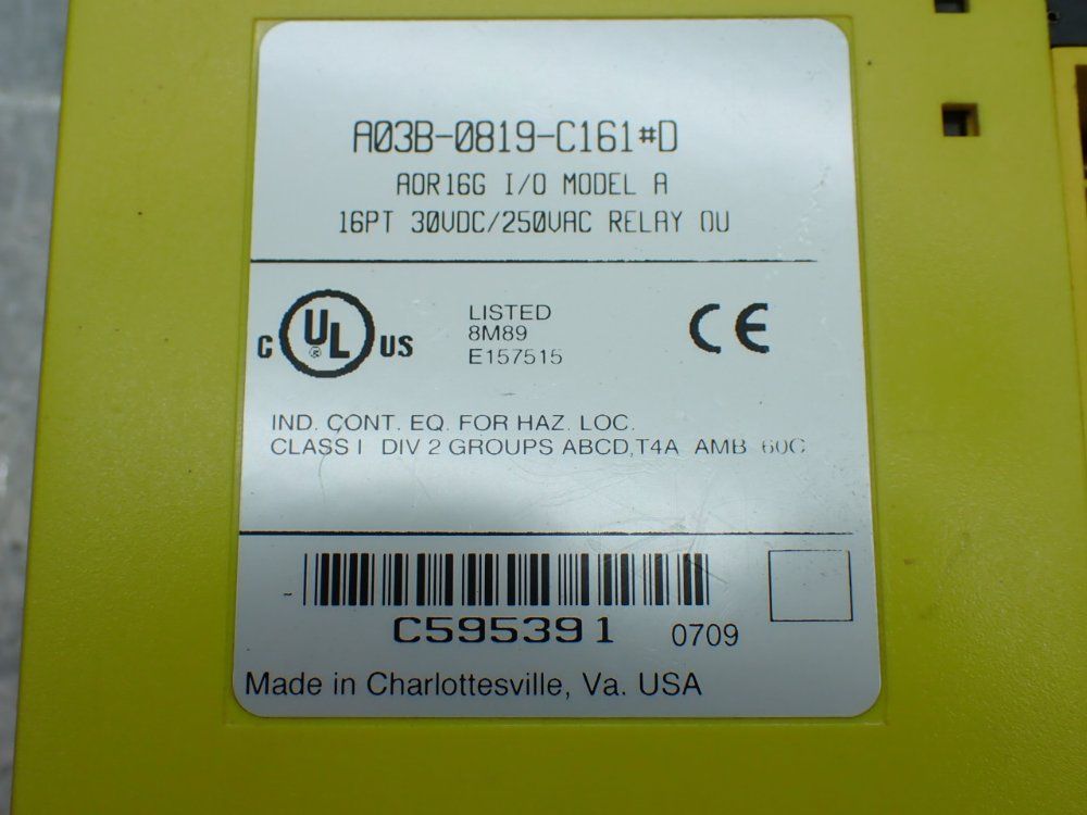 Fanuc 4 Relay Output Modules - A03b-0819-c161