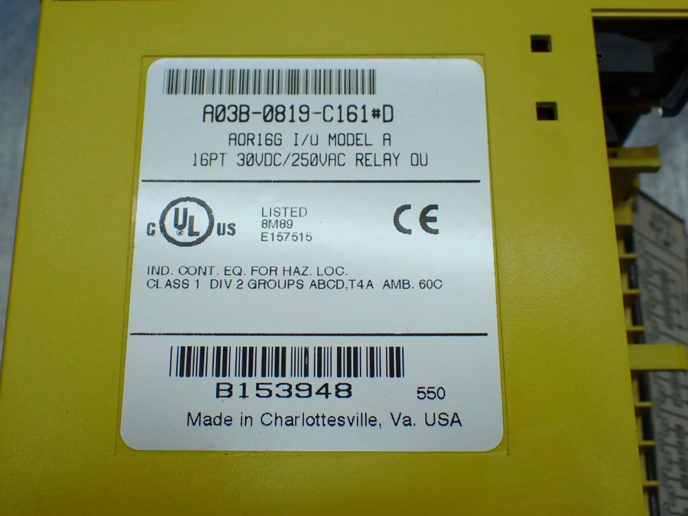 Fanuc 4 Relay Output Modules - A03b-0819-c161