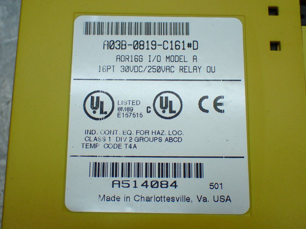 Fanuc 4 Relay Output Modules - A03b-0819-c161