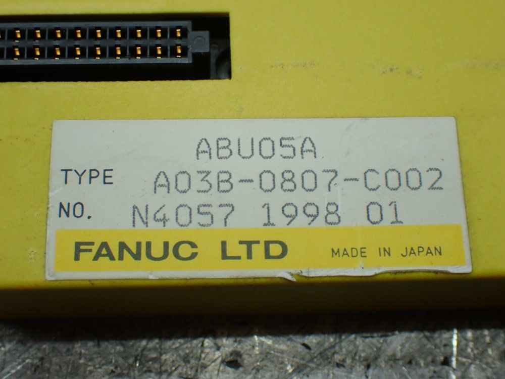 Fanuc 2 Five Slot I/o Backplanes - A03b-0807-c002