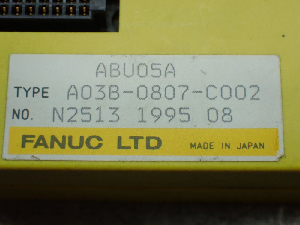 Fanuc 2 Five Slot I/o Backplanes - A03b-0807-c002
