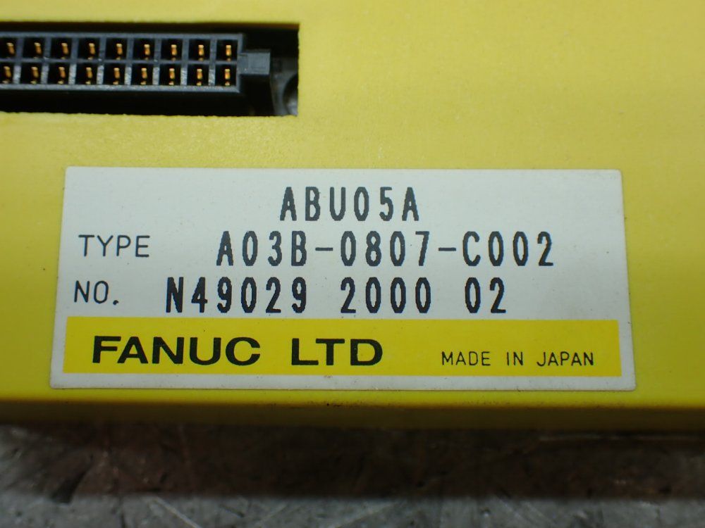 Fanuc 2 Five Slot I/o Backplanes - A03b-0807-c002
