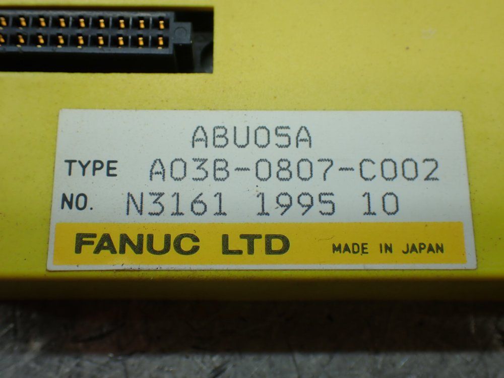 Fanuc 2 Five Slot I/o Backplanes - A03b-0807-c002