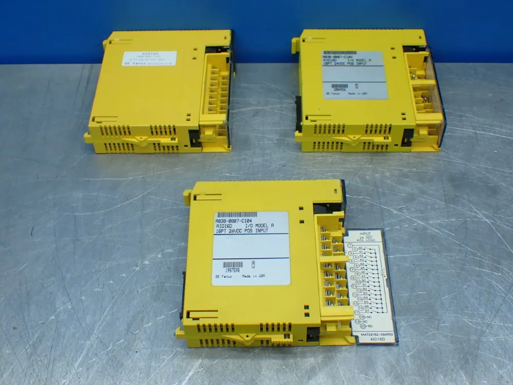 Fanuc 3 Digital Input Modules - A03b-0807-c104