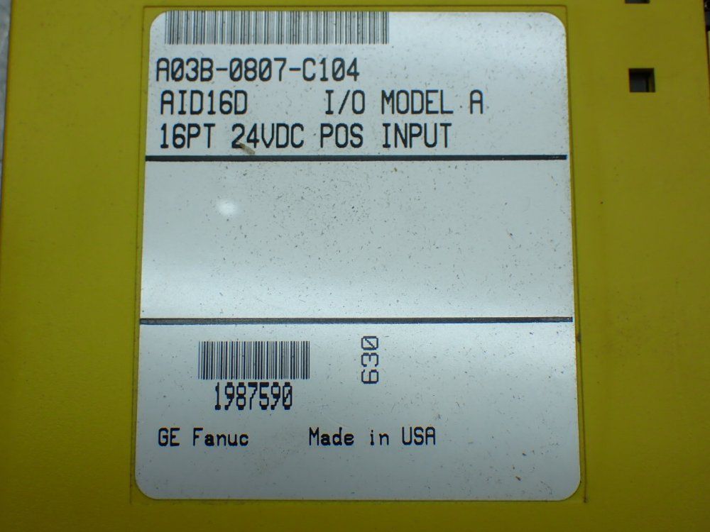 Fanuc 3 Digital Input Modules - A03b-0807-c104