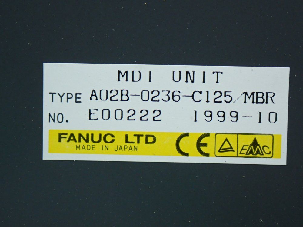 Fanuc Mdi Unit - A02b-0236-c125/mbr