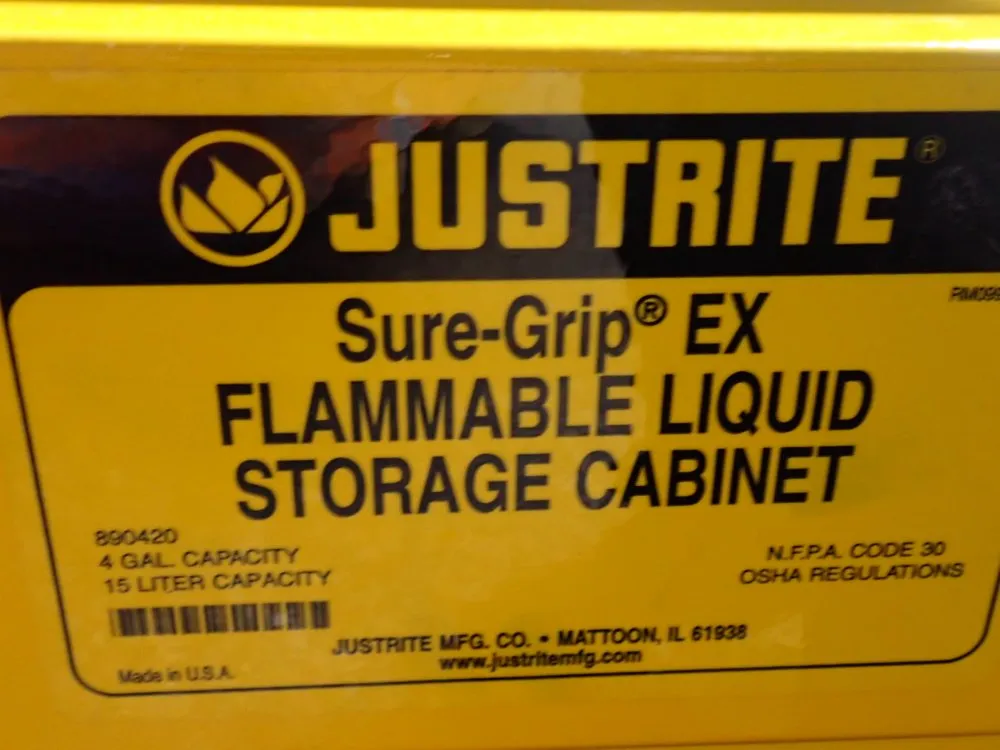 Justrite 4 Gal Flammable Liquid Storage Cabinet