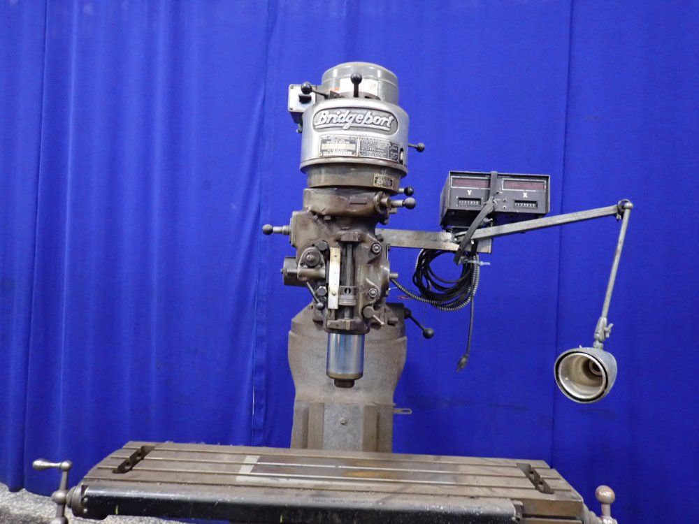 Bridgeport 9" X 42" Vertical Mill With Digital Readout