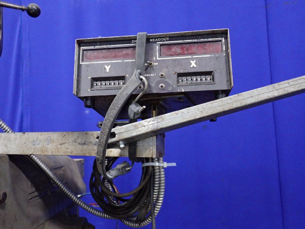 Bridgeport 9" X 42" Vertical Mill With Digital Readout