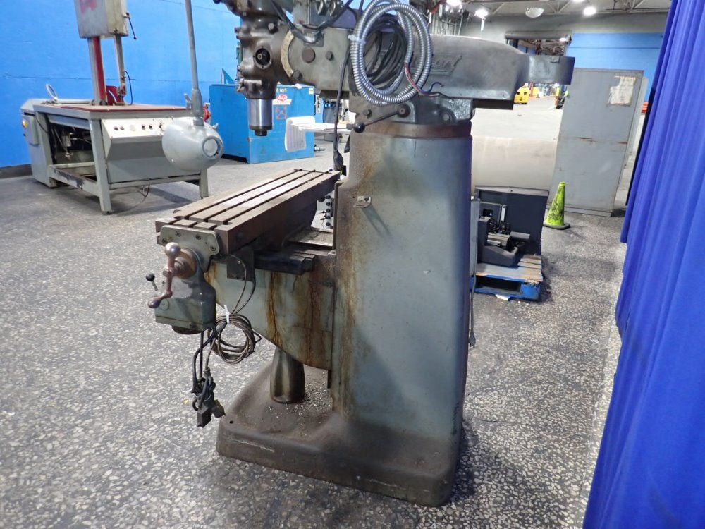 Bridgeport 9" X 42" Vertical Mill With Digital Readout