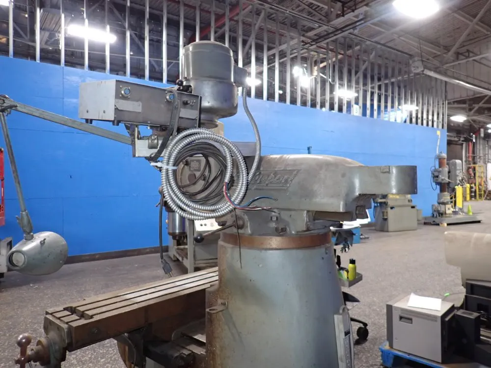 Bridgeport 9" X 42" Vertical Mill With Digital Readout