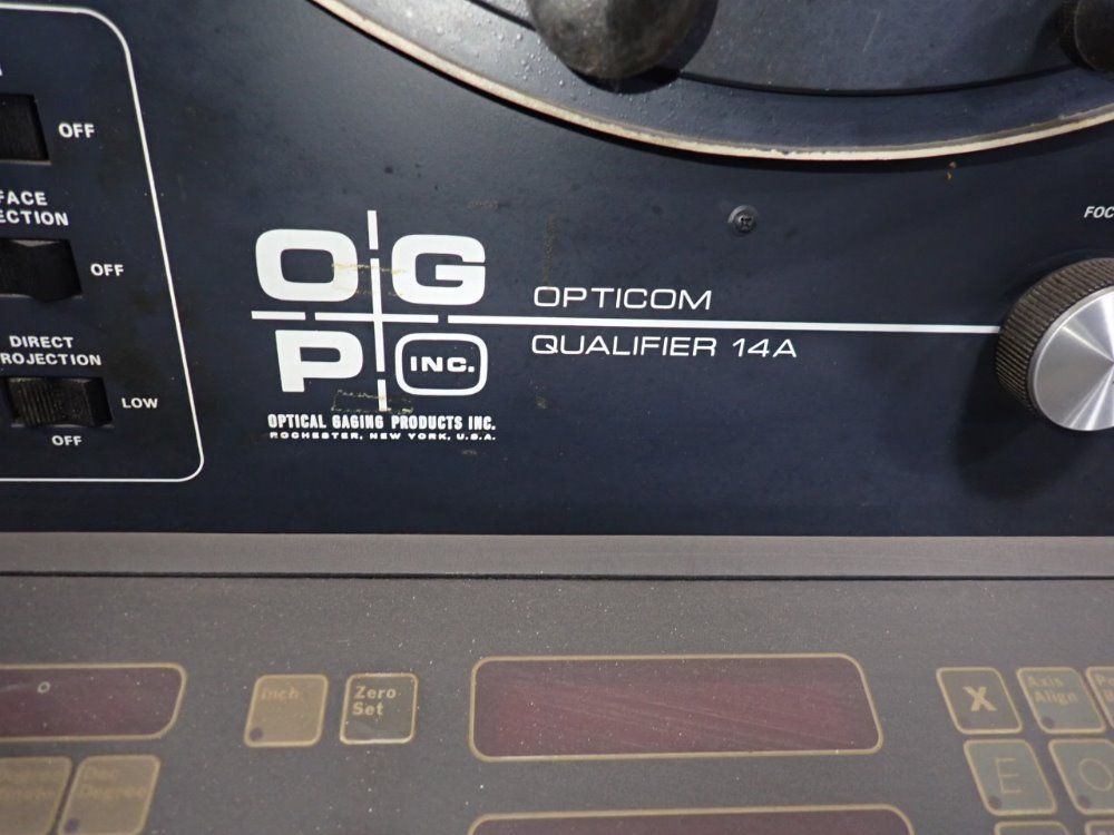 Optical Gaging Products Inc 14" Optical Comparator - Oq 14a