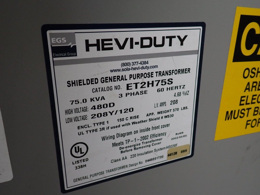 Egs 75 Kva Transformer - Et2h75s