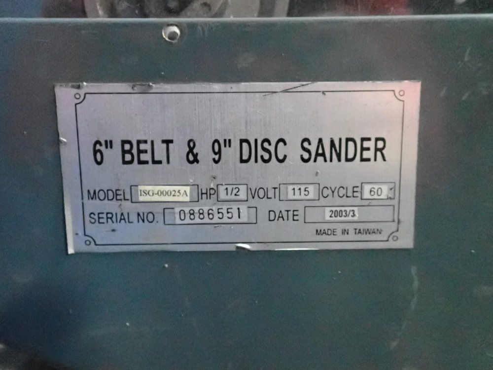 8.5" X 22" Disc And Belt Sander - Isg-00025a