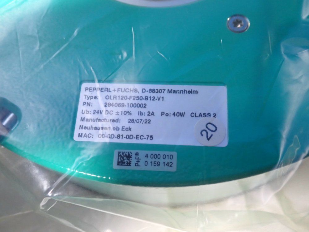 Pepper+fuchs Inductive Positioning Sensor - Olr120-f250-b12-v1