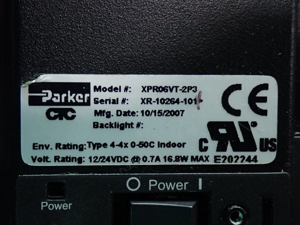 Parker Ctc 6 Inch Tft Touchscreen Display Express Powerstation Color Touchscreen Operator Interface - Xpr06vt-2p3