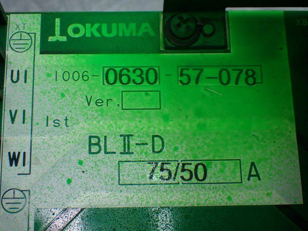 Okuma Blii-d Ac Servo Amplifier Drive - Blii-d75/50a