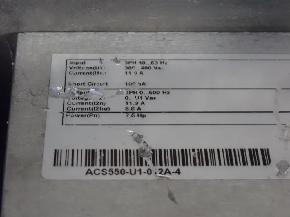 ABB Variable Frequency Drive (vfd) - Acs550-u1-012a-4 | HGR*24
