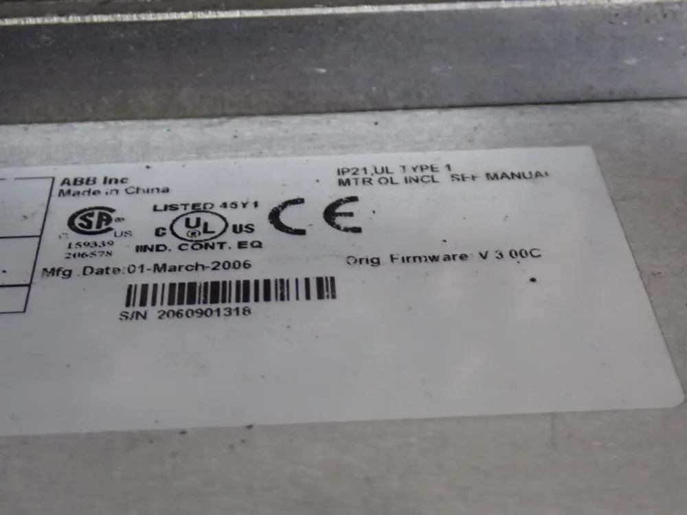 ABB Variable Frequency Drive (vfd) - Acs550-u1-012a-4 | HGR*24
