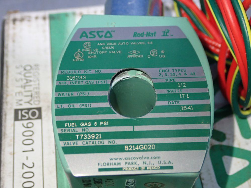 Asco Redhat Shutoff Valve - 8215g020