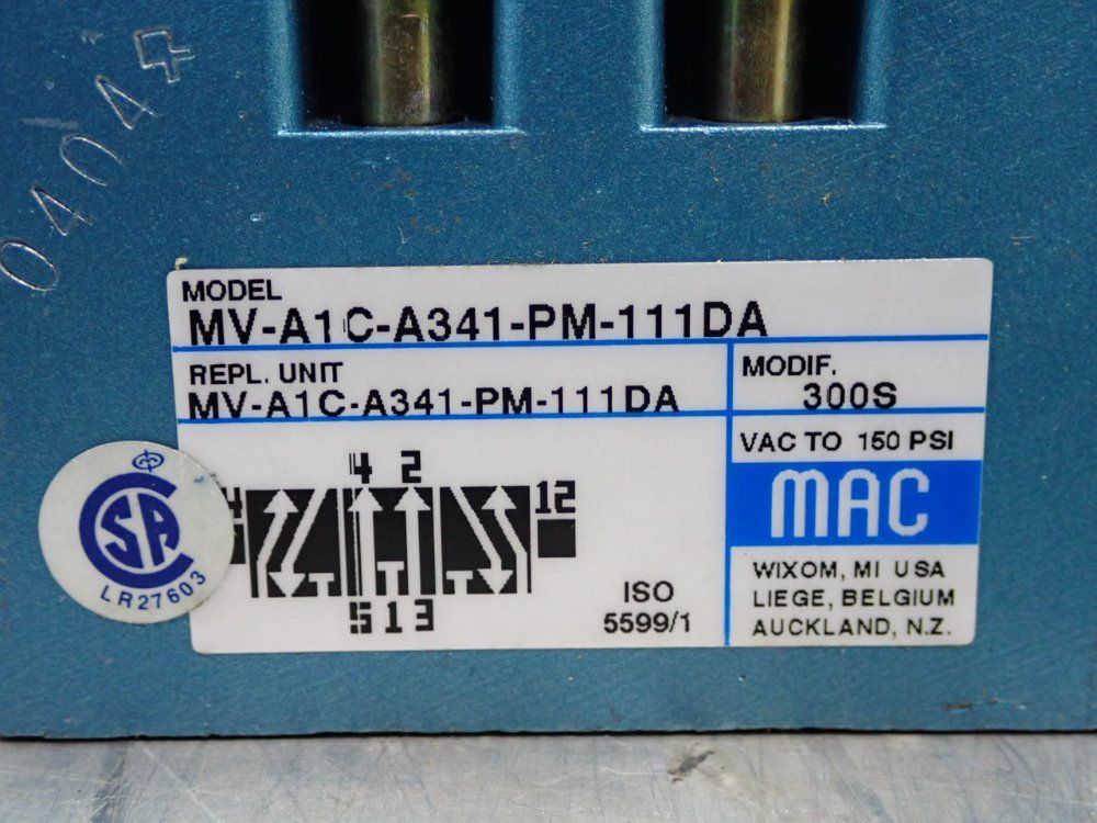 Mac Valve - Mv-a1c-a341-pm-111da