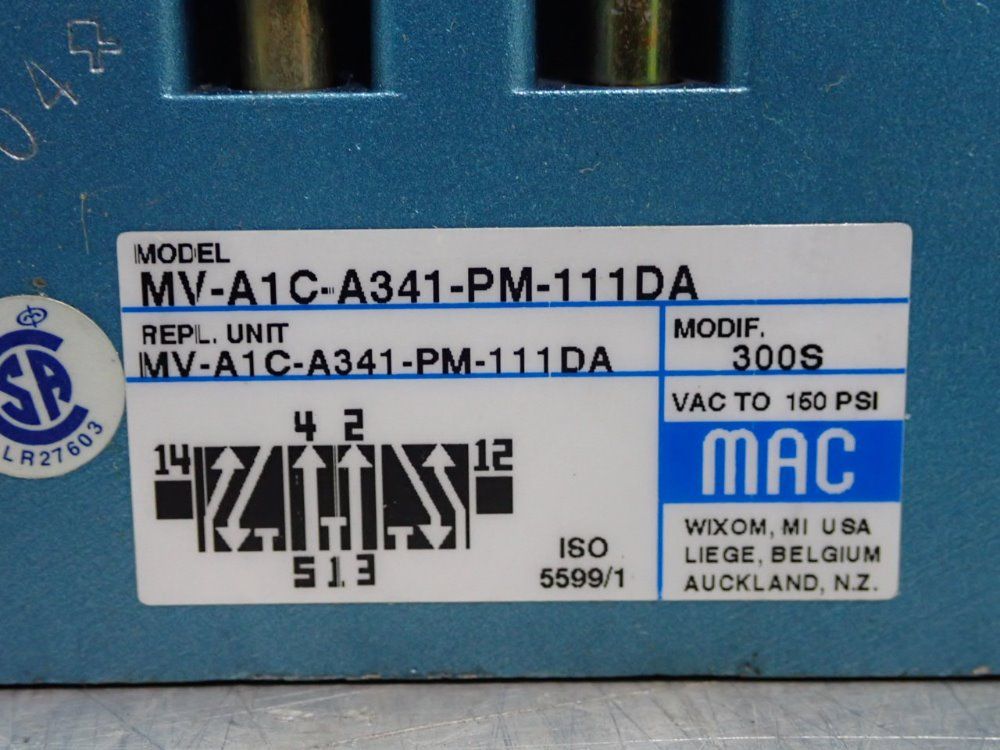 Mac Valve - Mv-a1c-a341-pm-111da